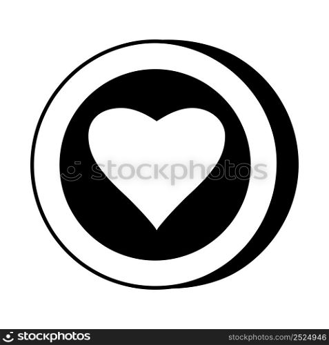 Icon Heart Casino Slot Machine shape. Gambling symbol, object. Vector illustration isolated. Icon Heart Casino Slot Machine shape. Gambling symbol, object. Vector illustration