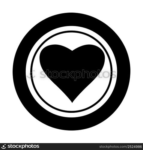 Icon Heart shape. Gambling symbol, object. Vector illustration isolated. Icon Heart shape. Gambling symbol, object. Vector illustration