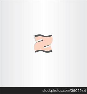 icon letter z stylized abstract vector design element