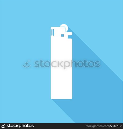 Icon lighter with a long shadow