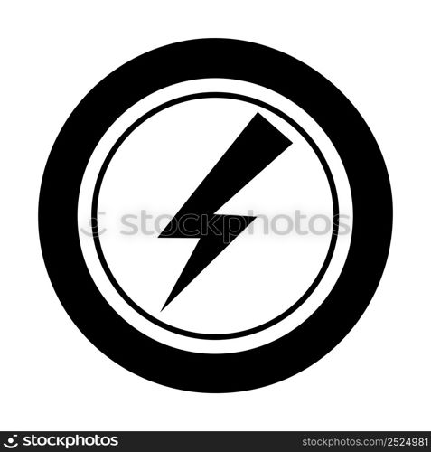 Icon Lightning shape. Gambling symbol, object. Vector illustration isolated. Icon Lightning shape. Gambling symbol, object. Vector illustration