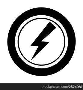 Icon Lightning shape. Gambling symbol, object. Vector illustration isolated. Icon Lightning shape. Gambling symbol, object. Vector illustration