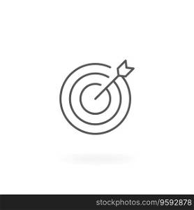 Icon marketing target vector image