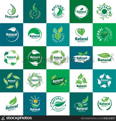 icon natural product. template design of icon natural product. Vector illustration icon