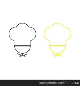 icon of a chef hat. Restaurant image. Vector illustration. stock image. EPS 10.. icon of a chef hat. Restaurant image. Vector illustration. stock image.