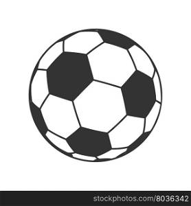 Icon of Ball for european football. Soccer symbol, sign
