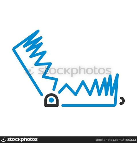 Icon Of Bear Hunting Trap. Editable Bold Outline With Color Fill Design. Vector Illustration.