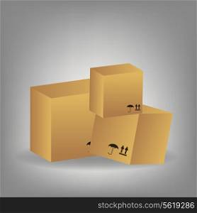 icon of boxes vector illustration