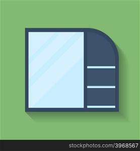 Icon of Cabinet. Flat style. Vector illustration. Icon of Cabinet. Flat style
