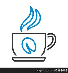 Icon Of Coffee Cup. Editable Bold Outline With Color Fill Design. Vector Illustration.