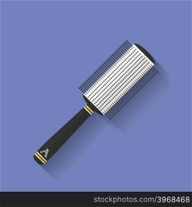 Icon of Comb, hairbrush. Flat style. Vector Illustration