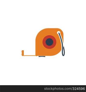 Icon of constriction tape measure. Flat design. Vector illustration.