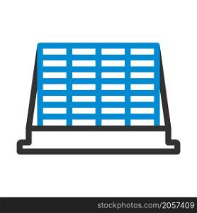 Icon Of Construction Pallet. Editable Bold Outline With Color Fill Design. Vector Illustration.