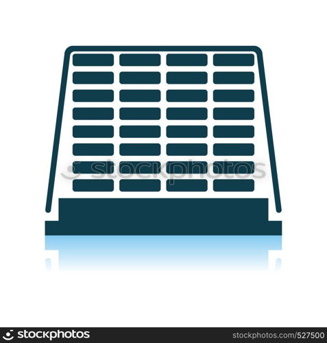 Icon Of Construction Pallet. Shadow Reflection Design. Vector Illustration.