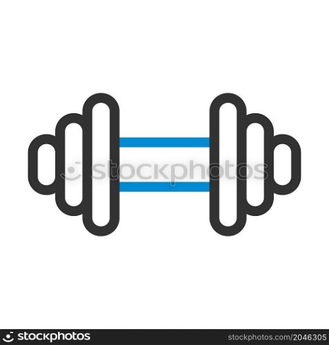 Icon Of Dumbbell. Bold outline design with editable stroke width. Vector Illustration.