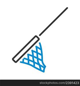 Icon Of Fishing Net. Editable Bold Outline With Color Fill Design. Vector Illustration.