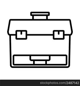 Icon Of Fishing Opened Box. Bold outline design with editable stroke width. Vector Illustration.