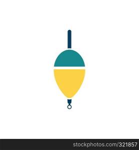 Icon of float . Flat color design. Vector illustration.