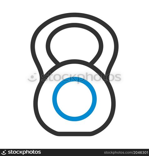 Icon Of Kettlebell. Bold outline design with editable stroke width. Vector Illustration.