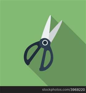 Icon of Kitchen Scissors. Flat style
