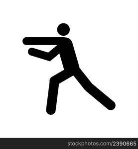 icon of man doing taekwondo kick vector illustration design