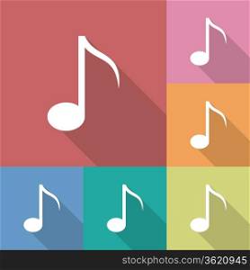 Icon of music note