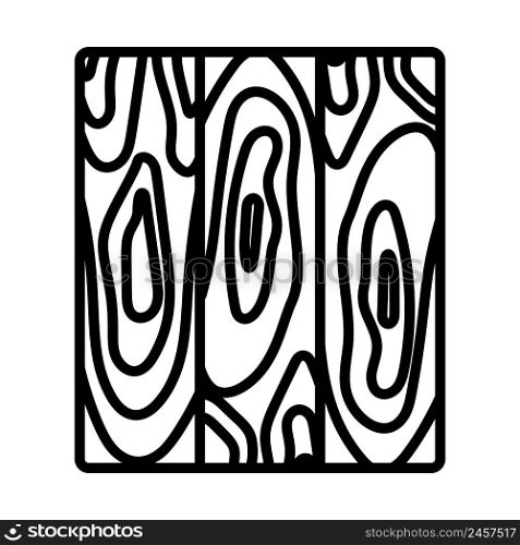 Icon Of Parquet Plank Pattern. Bold outline design with editable stroke width. Vector Illustration.