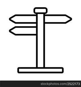 Icon Of Pointer Stand. Bold outline design with editable stroke width. Vector Illustration.