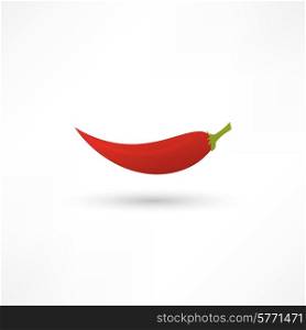 Icon of red hot chili pepper