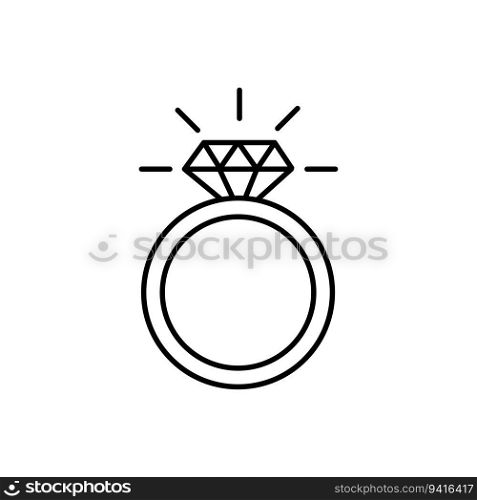 icon of ring with diamond. Icon of wedding ring. Vector illustration. EPS 10. Stock image.. icon of ring with diamond. Icon of wedding ring. Vector illustration. EPS 10.