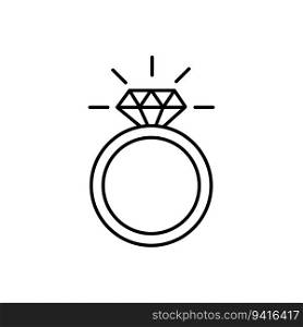 icon of ring with diamond. Icon of wedding ring. Vector illustration. EPS 10. Stock image.. icon of ring with diamond. Icon of wedding ring. Vector illustration. EPS 10.