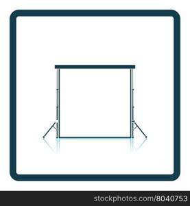 Icon of studio photo background. Shadow reflection design. Vector illustration.