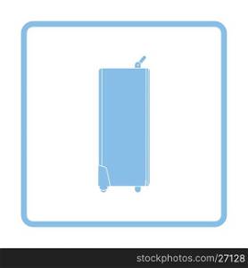 Icon of studio photo light bag. Blue frame design. Vector illustration.