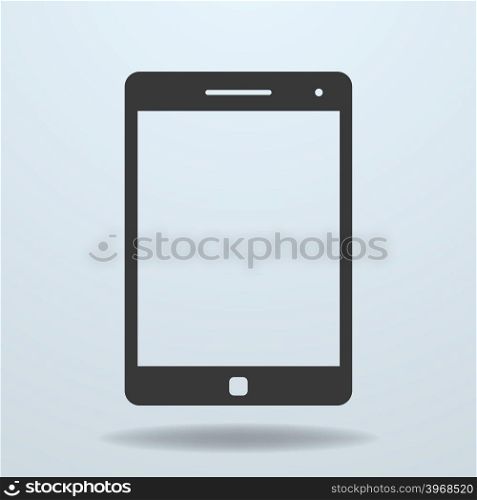 Icon of Tablet PC, tablet computer. Vector Illustration
