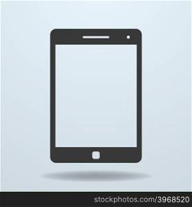 Icon of Tablet PC, tablet computer. Vector Illustration
