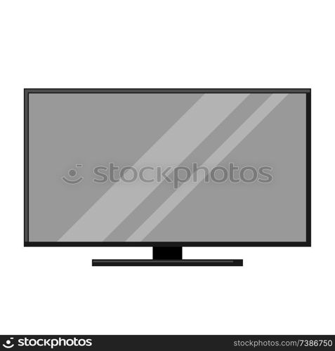 Icon of television. Home appliance flat illustration.. Icon of television.