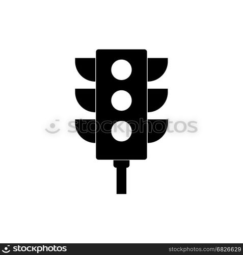 icon of traffic light. traffic light icon vector, solid logo, pictogram isolated on white, pixel perfect illustration