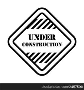 Icon Of Under Construction. Bold outline design with editable stroke width. Vector Illustration.