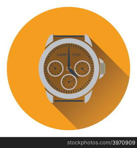 Icon of Watches. Flat design. Vector illustration.