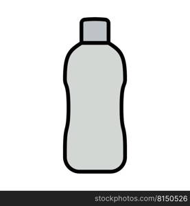 Icon Of Water Bottle. Editable Bold Outline With Color Fill Design. Vector Illustration.