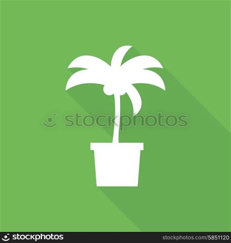 Icon Palm trees with a long shadow