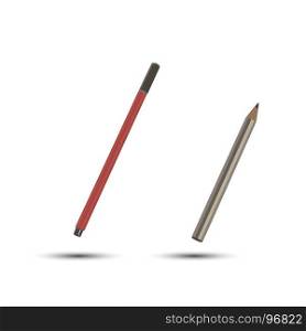 Icon pen writing vector pencil tools design isolated old flat illustration graphic