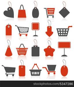 Icon sale2. Set of icons on a theme sale and shop. A vector illustration