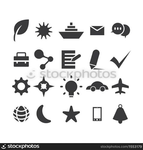 icon set and symbol vector illustration design