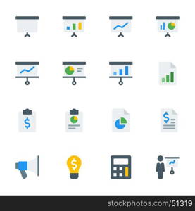 Icon set of business and finance