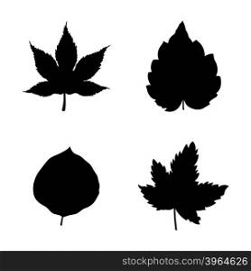 Icon set of Leaves