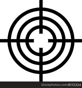 Icon sight accurate shooting crosshair with round rings target