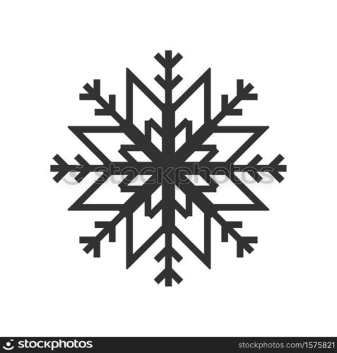 Icon snowflake. Winter snowflake. Vector illustration