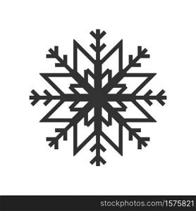 Icon snowflake. Winter snowflake. Vector illustration