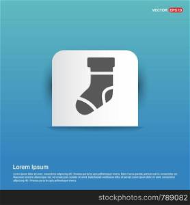 Icon socks - Blue Sticker button